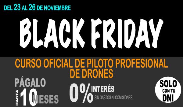 curso dron financiado Black Friday