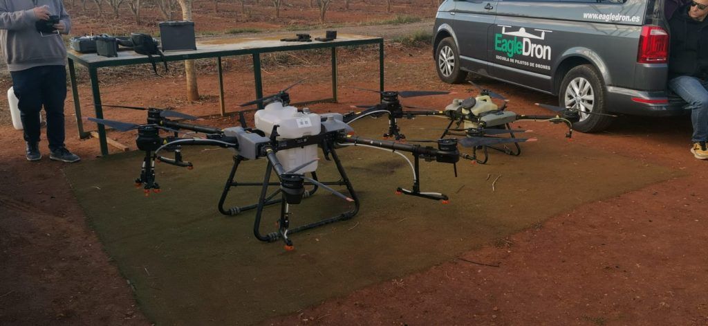 Drones empleados para actividades agrícolas